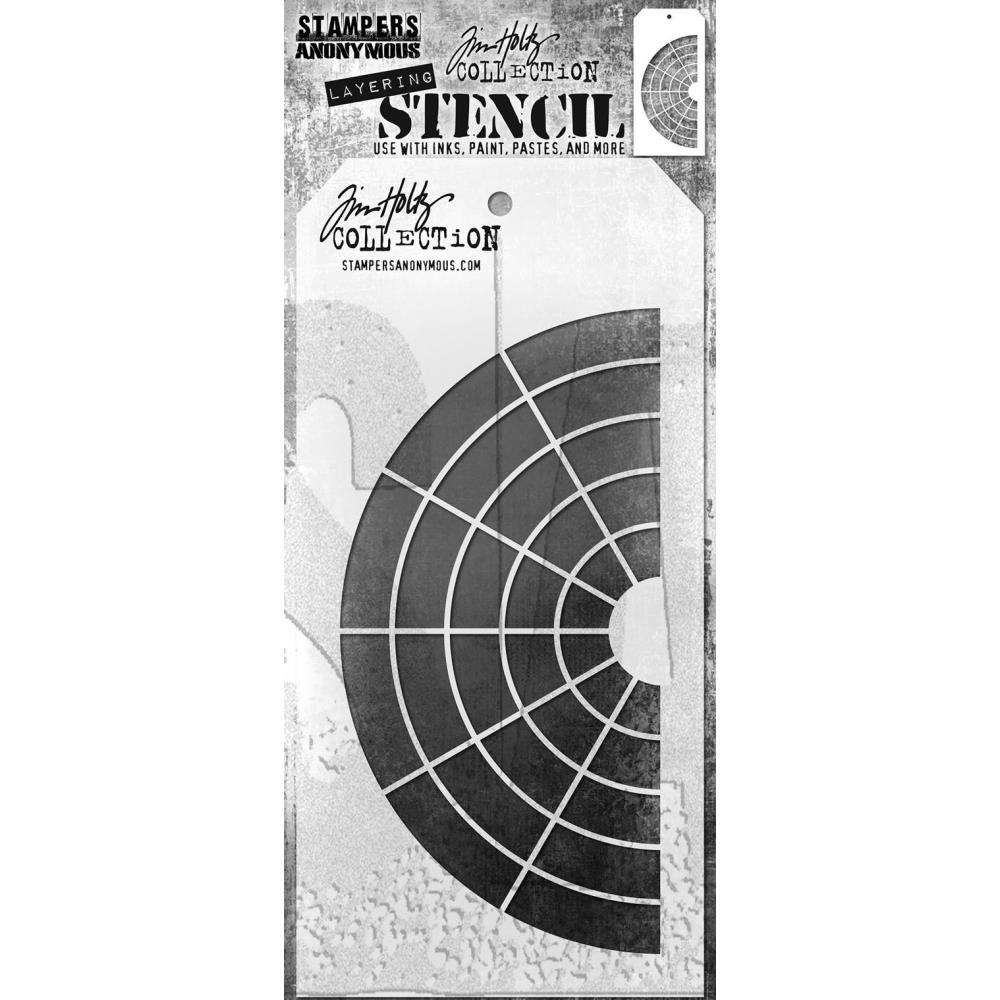 Tim Holtz 4.125"X8.5" Layered Stencil: Wheel, by Stampers Anonymous (THS1G639)