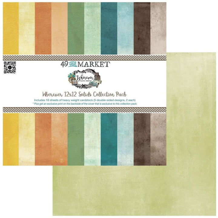 49 and Market Wherever 12"X12" Collection Pack: Solids (WHE25828)