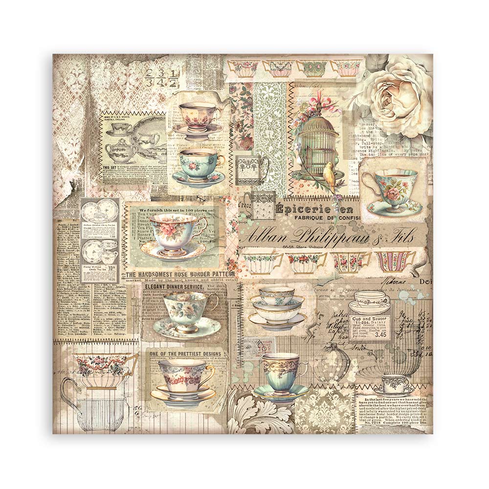 Stamperia Brocante Antiques 12"X12" Single-Sided Paper Pad, 22/Pkg (SBBXLB14)