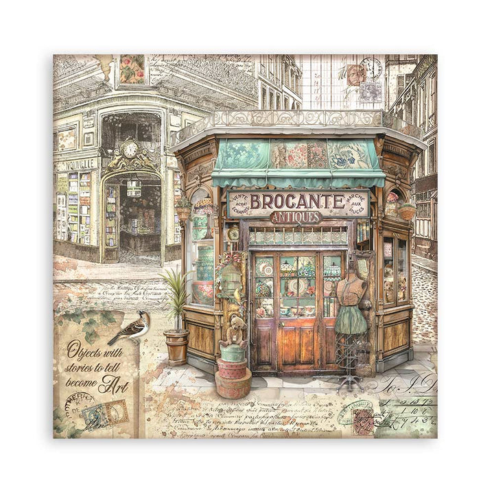 Stamperia Brocante Antiques 12"X12" Single-Sided Paper Pad, 22/Pkg (SBBXLB14)