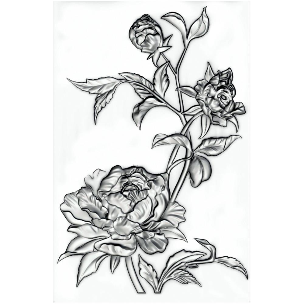 Tim Holtz 3D Texture Fades Embossing Folder: Mini Roses, by Sizzix (665632)