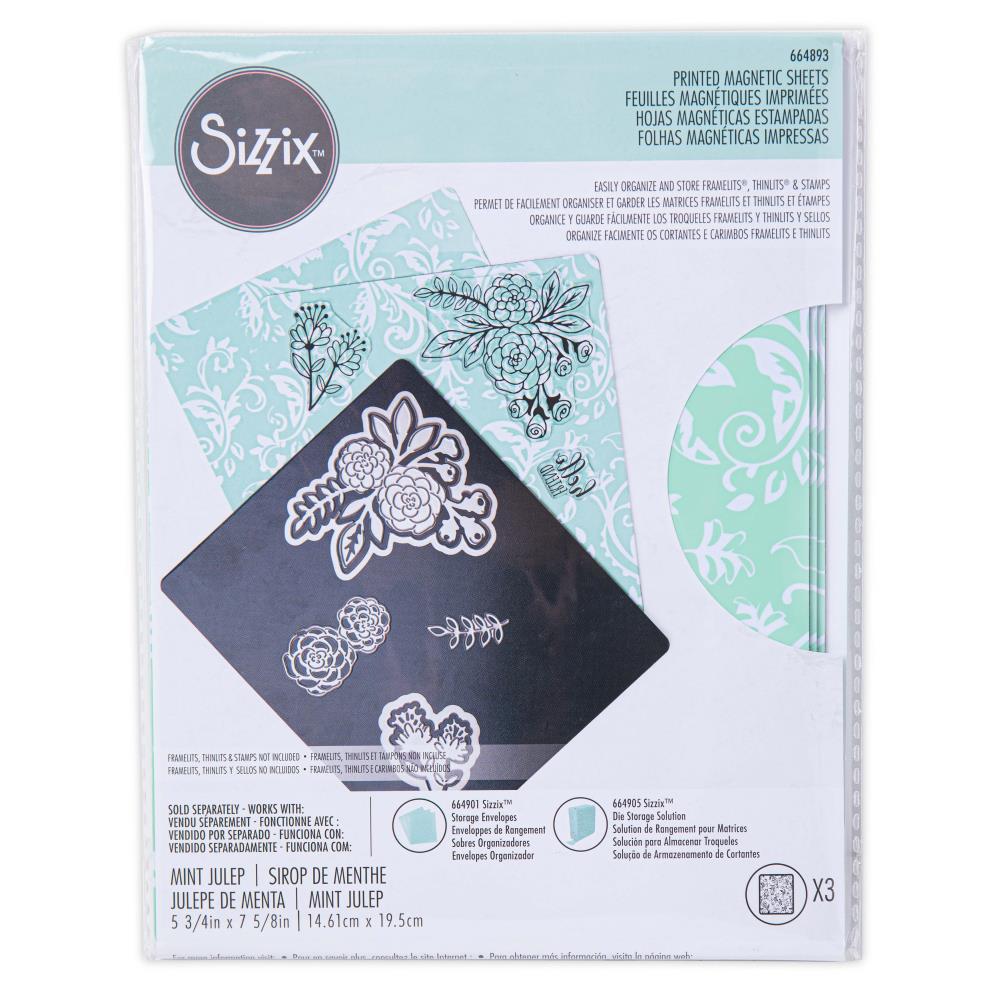 Sizzix Framelits & Thinlits Die Storage Solution-Mint Julep