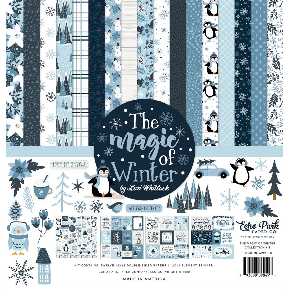 White Christmas Element Sticker - Echo Park Paper Co.
