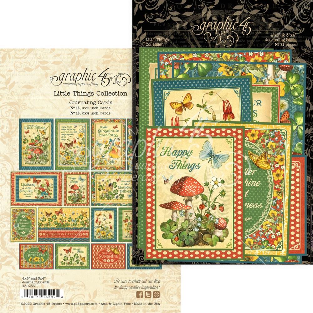 Graphic 45 Collection Pack 12X12-Little Things - 810070162887