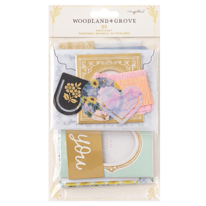 Maggie Holmes Woodland Grove Stationery Pack: W/Gold Foil (MH021900)