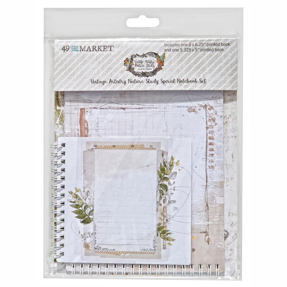 49 & Market Vintage Artistry Nature Study Spiral Notebook Set