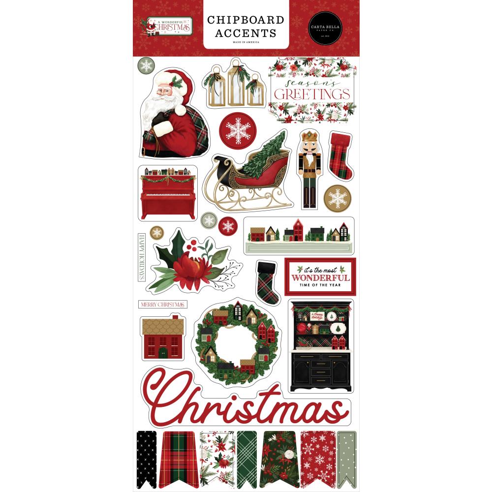 Carta Bella - A Wonderful Christmas Collection - Saint Nick Decorative Tape