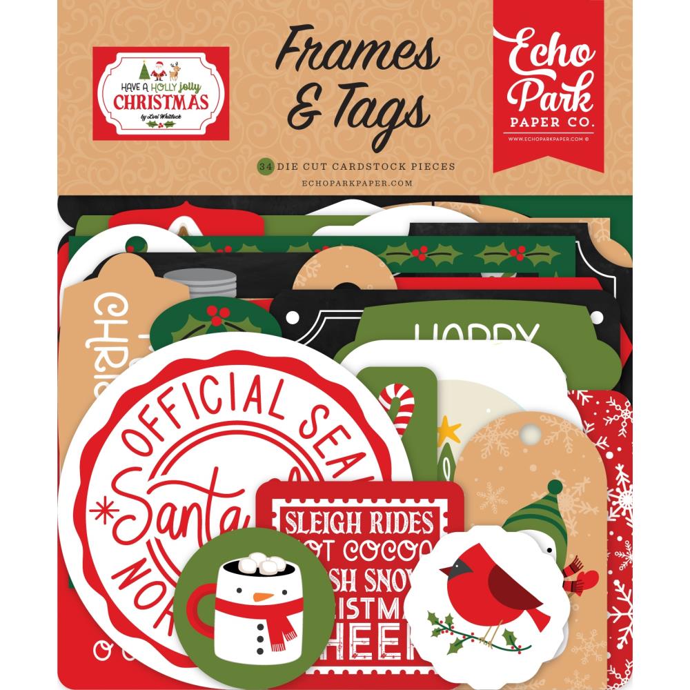 Echo Park Paper | Have A Holly Jolly Christmas Jolly Saint Nick Scrapbook Paper