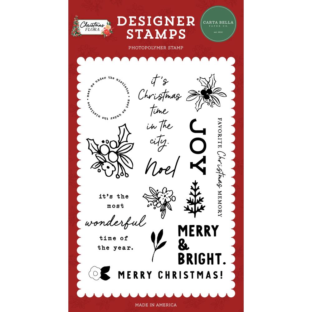 Echo Park Paper Co. 'twas the Night Before Christmas Volume 1 Element  Stickers, 12X12 Sticker Sheet, Christmas Stickers, Christmas Scrap 