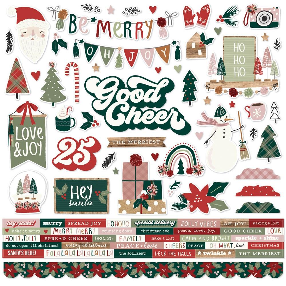 Very Merry Christmas Stickers – Brown Paper Crafts