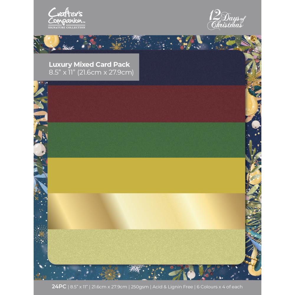 Crafter's Companion Mixed Cardstock Pad 12x12 24/Pkg-Pastels