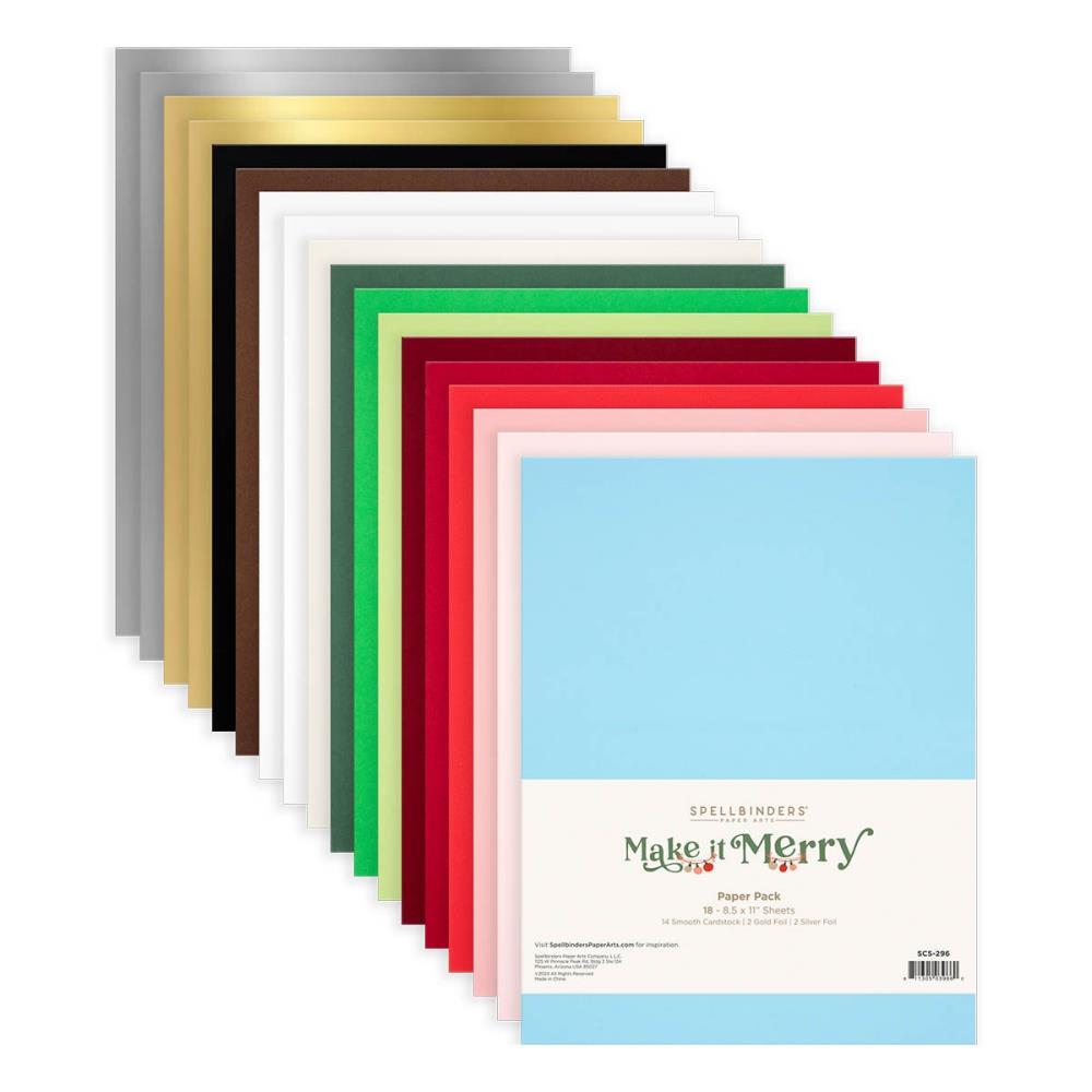 Spellbinders Color Essentials Cardstock 8.5'' x 11'' 10 Pkg