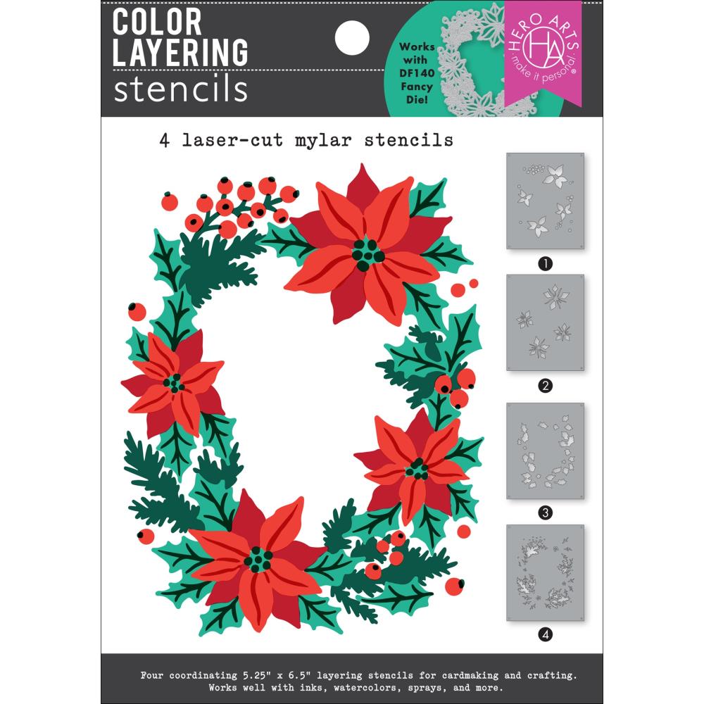 Tim Holtz Mini Layered Christmas Stencil Set - Set 50