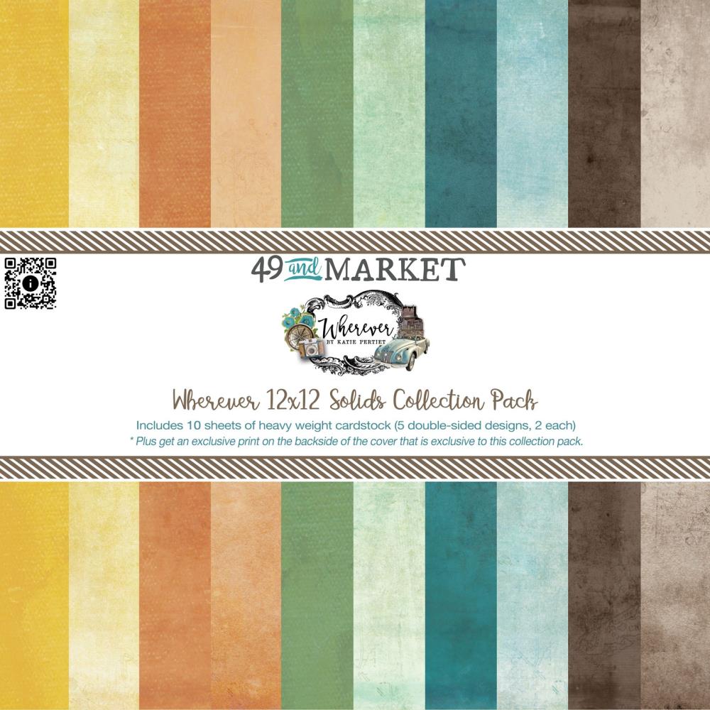 49 and Market Wherever 12"X12" Collection Pack: Solids (WHE25828)