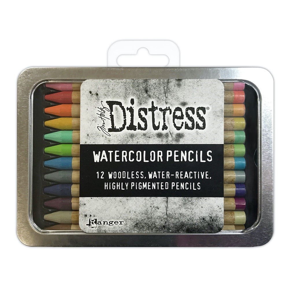 Set 2 Distress Watercolor Pencils - Tim Holtz - 12/Pkg