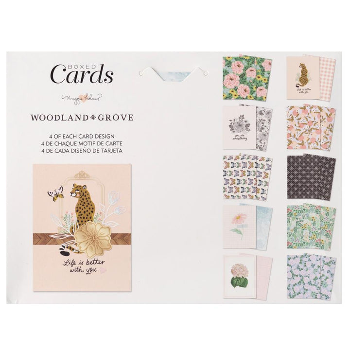 Maggie Holmes Woodland Grove 4.375"X5.75" A2 Cards W/Envelopes, 40/Box (MH021914)