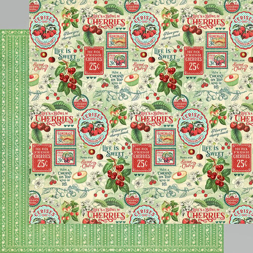 Graphic 45 Life's A Bowl Of Cherries 8"X8" Double-Sided Paper Pad, 24/Pkg (G4502580)