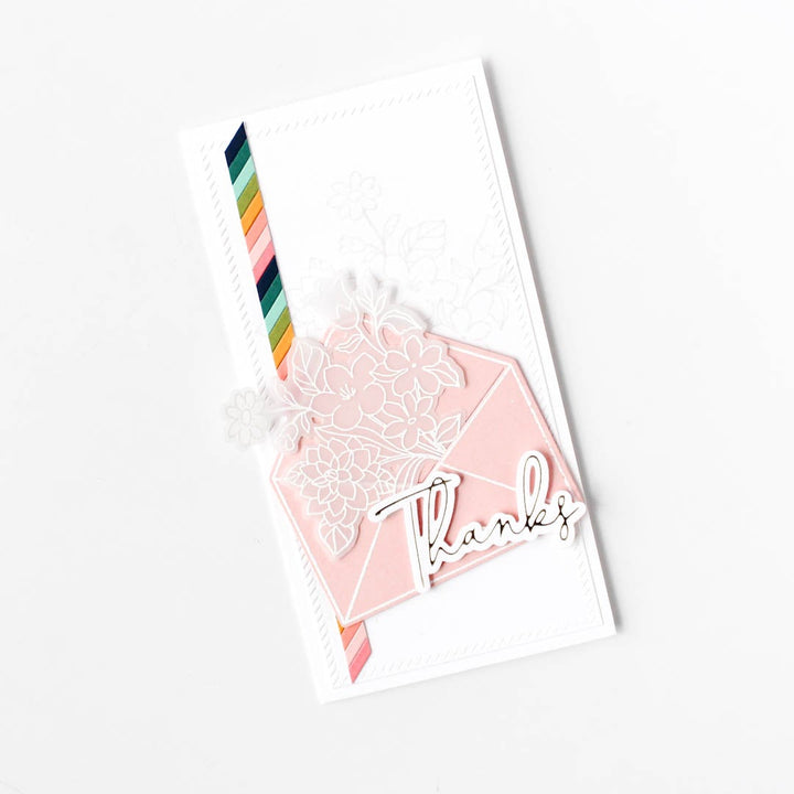 Pinkfresh Studio 6"x8" Clear Stamp Set: Beautiful Blooms (PF138522)