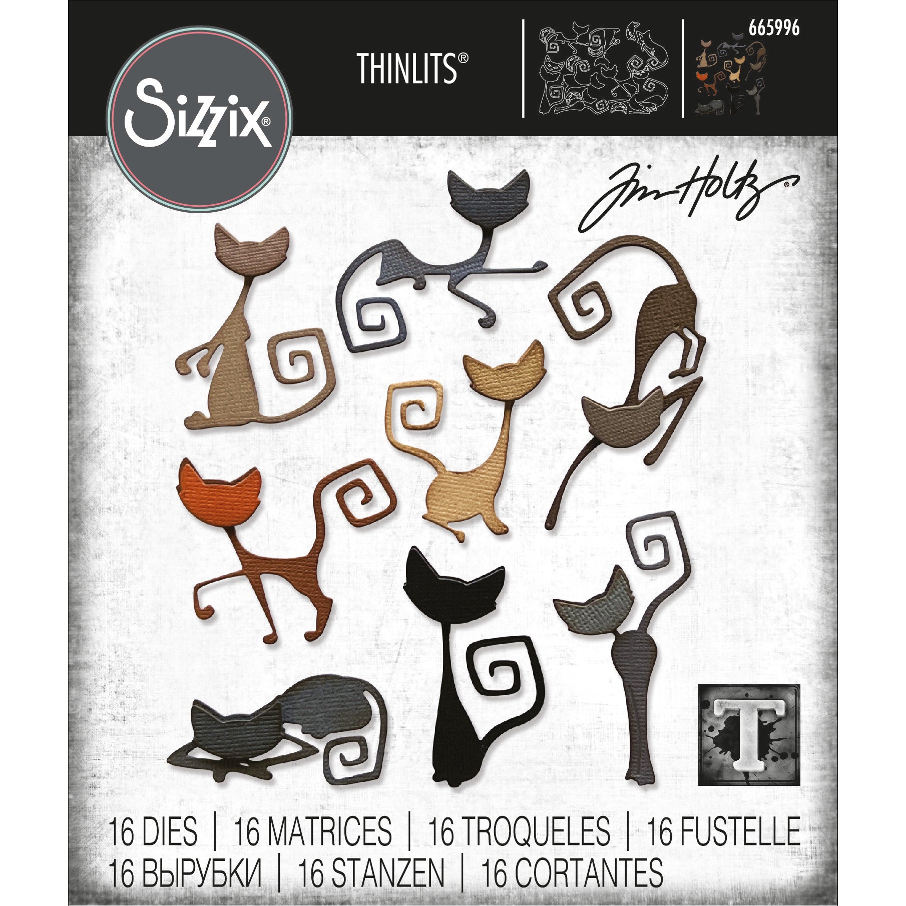 1 SET DI 5 FUSTELLE PER Big Shot Plus SIZZIX Thinlits Plus Die Set