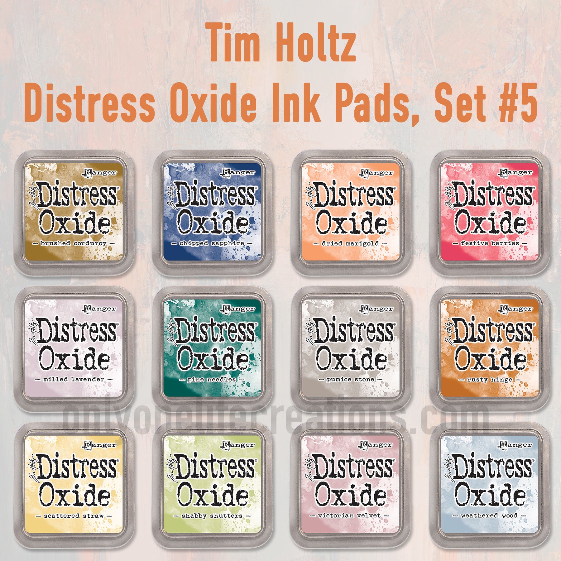 Ranger Ink Tim Holtz Distress Oxides Ink Pad Kit Bundle Five