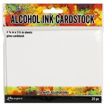 Alcohol Ink gloss cardstock, 20pc, by Tim Holtz (TAC30027)-Only One Life Creations
