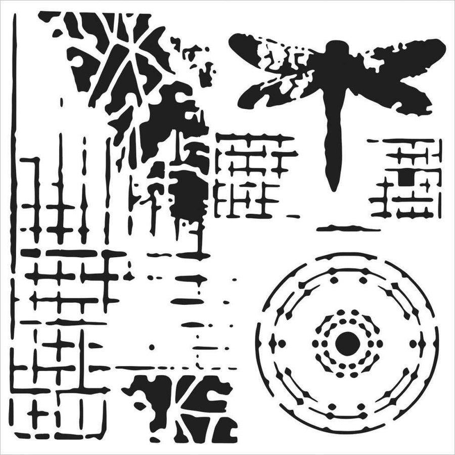 Crafter's Workshop Template Stencil 6"X6": Screen Print (TCW525S)-Only One Life Creations