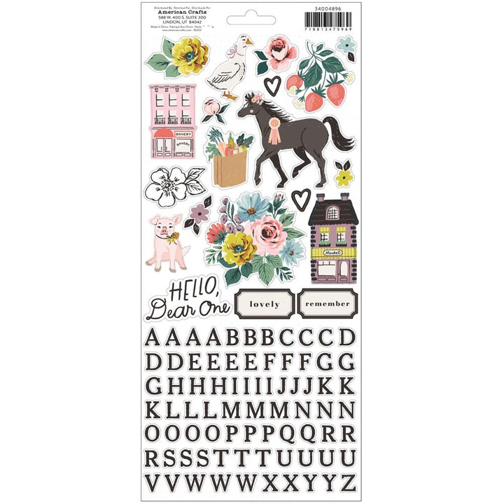 Maggie Holmes Market Square 6"x12" Cardstock Stickers (MH003690)