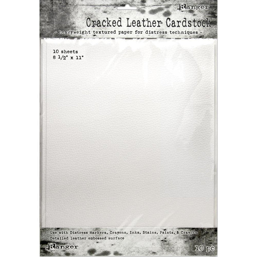 Tim Holtz Distress Cracked Leather Cardstock 8.5"x11", 10/Pkg (TDA71280)-Only One Life Creations