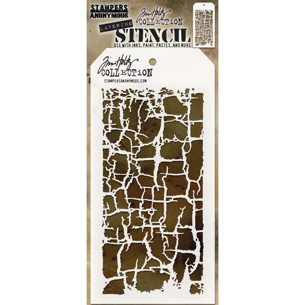 Stampers Anonymous Tim Holtz Grime Stencil