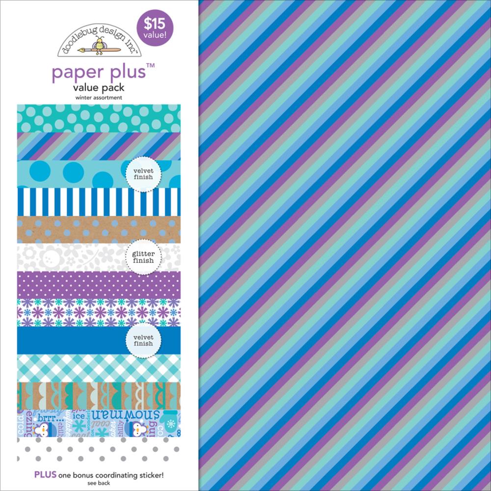 Doodlebug Paper Plus 12"X12" Value Pack: Winter (PPAP5173)