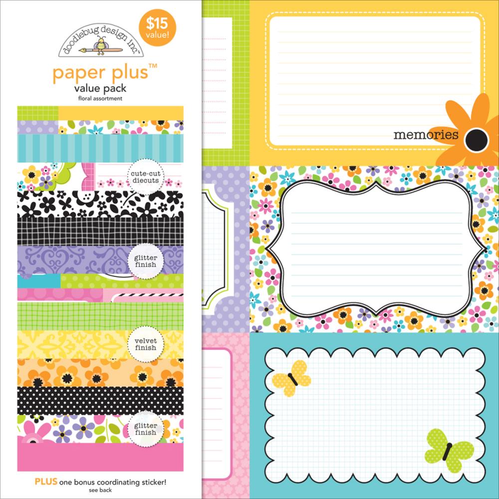 Doodlebug Paper Plus 12"X12" Value Pack: Floral (PPAP5189)