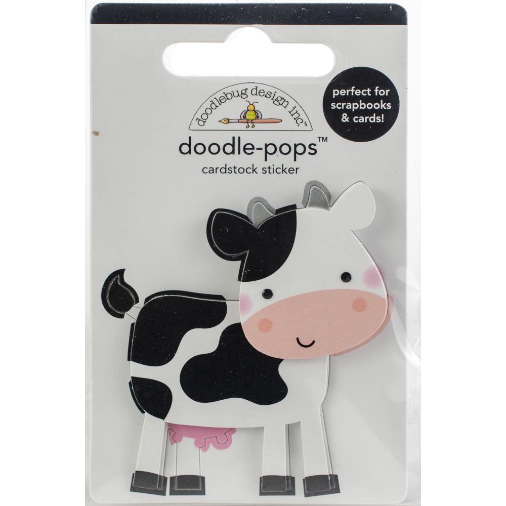 Doodlebug Doodle-Pops 3D Stickers: What's Moo? (5861)