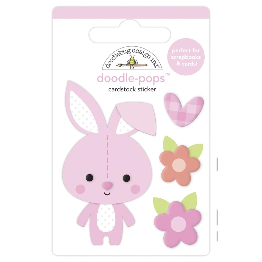 Doodlebug Doodle-Pops Bundle Of Joy 3D Stickers: Snuggle Bunny (6772)