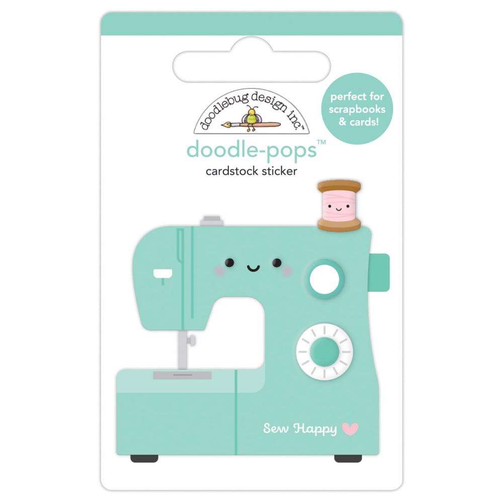 Doodlebug Doodle-Pops 3D Stickers: Sew Happy (7260)