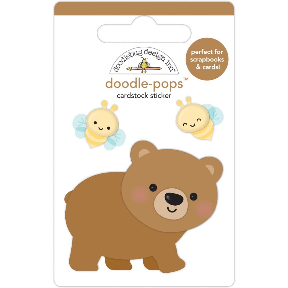 Doodlebug Doodle-Pops 3D Stickers: Honey Bear (7465)