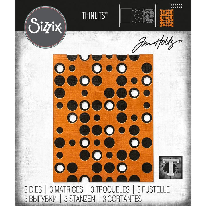 Tim Holtz Thinlits Dies: Layered Dots, by Sizzix (666385)