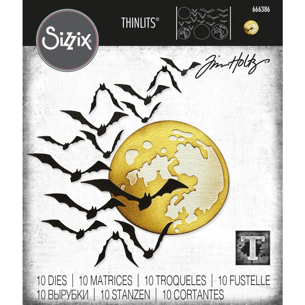 Tim Holtz Thinlits Dies: Moonlight, by Sizzix (666386)