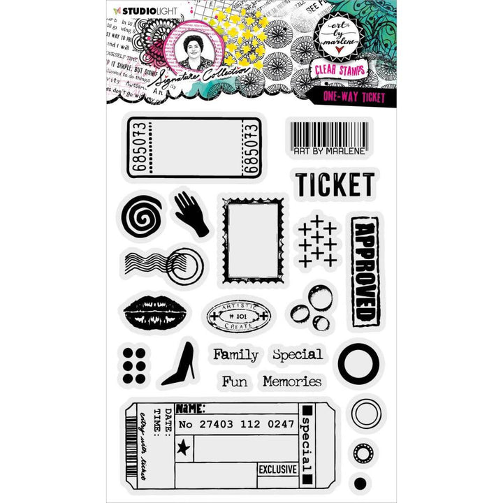 Art by Marlene Signature Collection Stamp: Nr. 471 - One-way Ticket (ABMSI471)