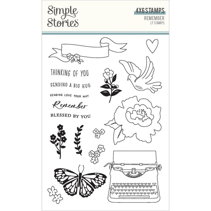 Simple Stories Remember Photopolymer Clear Stamps (REM21516)