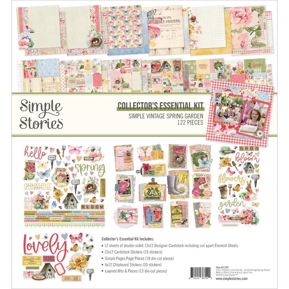 Simple Stories Simple Vintage Spring Garden 12"X12" Collector's Essential Kit (SGD21701)