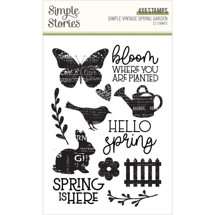 Simple Stories Simple Vintage Spring Garden Photopolymer Clear Stamps (SGD21723)