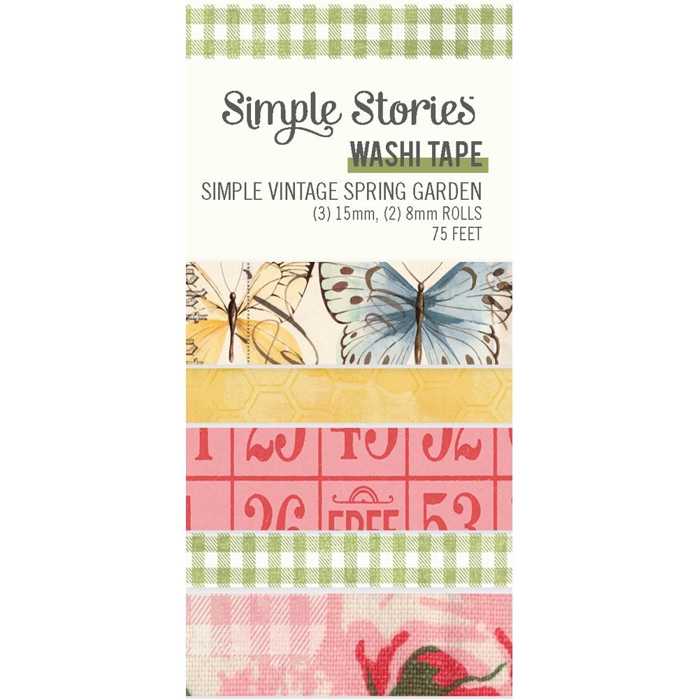 Simple Stories Simple Vintage Spring Garden Washi Tape, 5/Pkg (SGD21736)