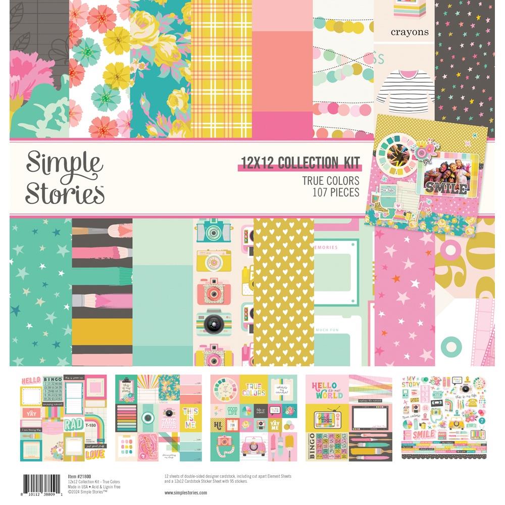 Simple Stories True Colors 12"X12" Collection Kit (TRC21800)