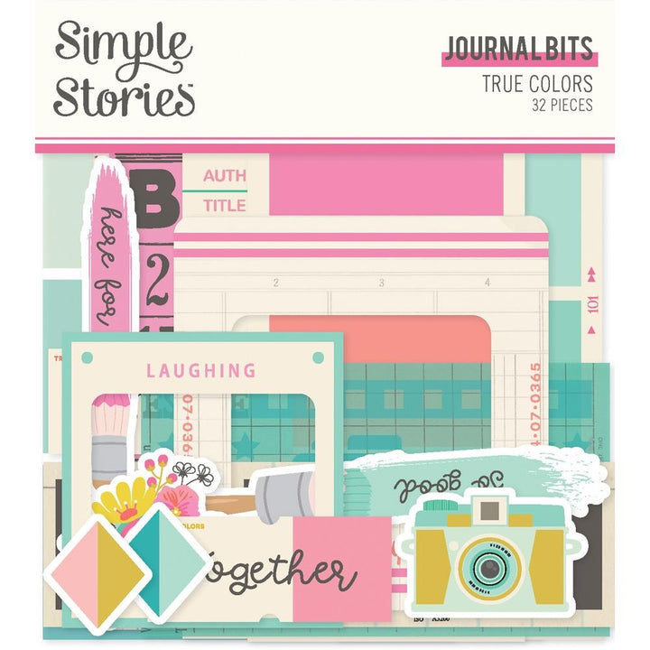 Simple Stories True Colors Bits & Pieces Die-Cuts: Journal, 32/Pkg (TRC21819)