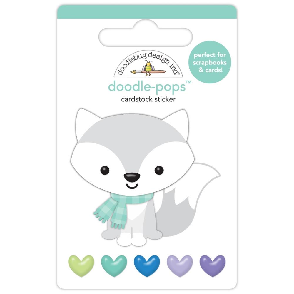 Doodlebug Doodle-Pops 3D Sticker: Frosty Fox (8353)