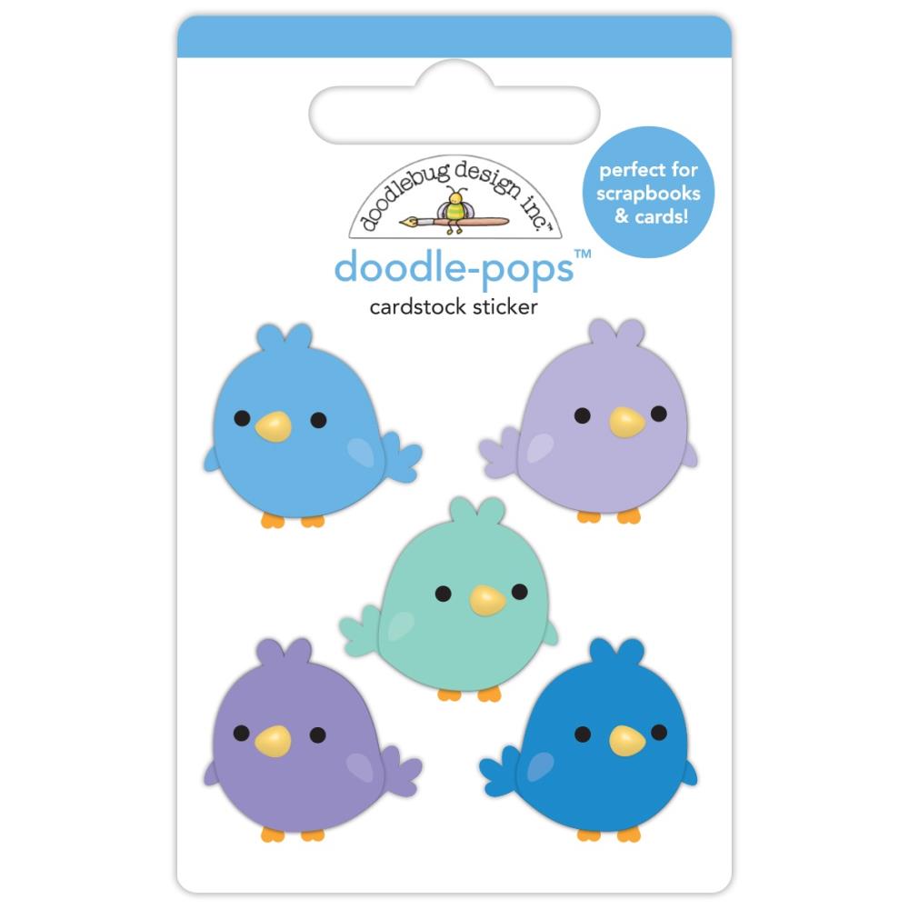 Doodlebug Doodle-Pops 3D Sticker: Sweet Snowbirds (8355)