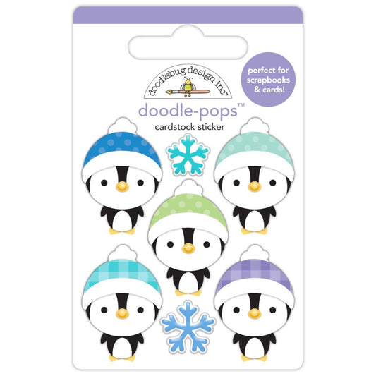 Doodlebug Doodle-Pops 3D Sticker: Penguin Pals (8357)