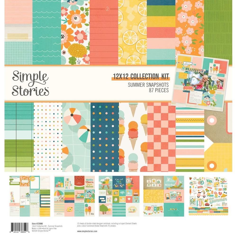 Simple Stories Summer Snapshots 12"X12" Collection Kit (SMS22000)