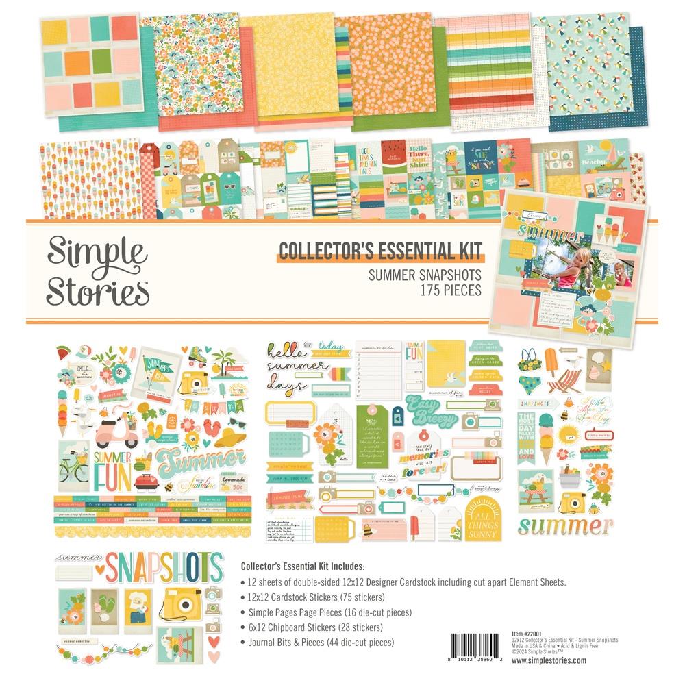 Simple Stories Summer Snapshots 12"X12" Collector's Essential Kit (SMS22001)