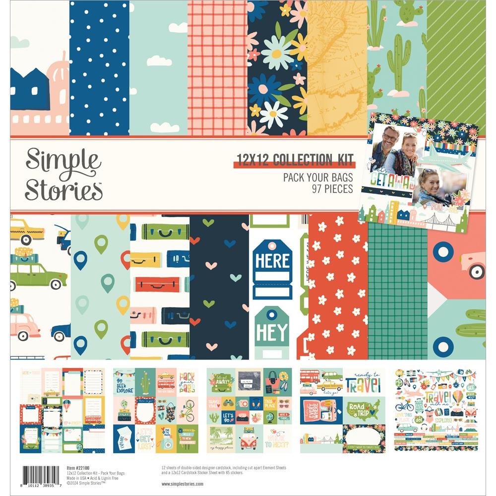 Simple Stories Pack Your Bags 12"X12" Collection Kit (PYB22100)